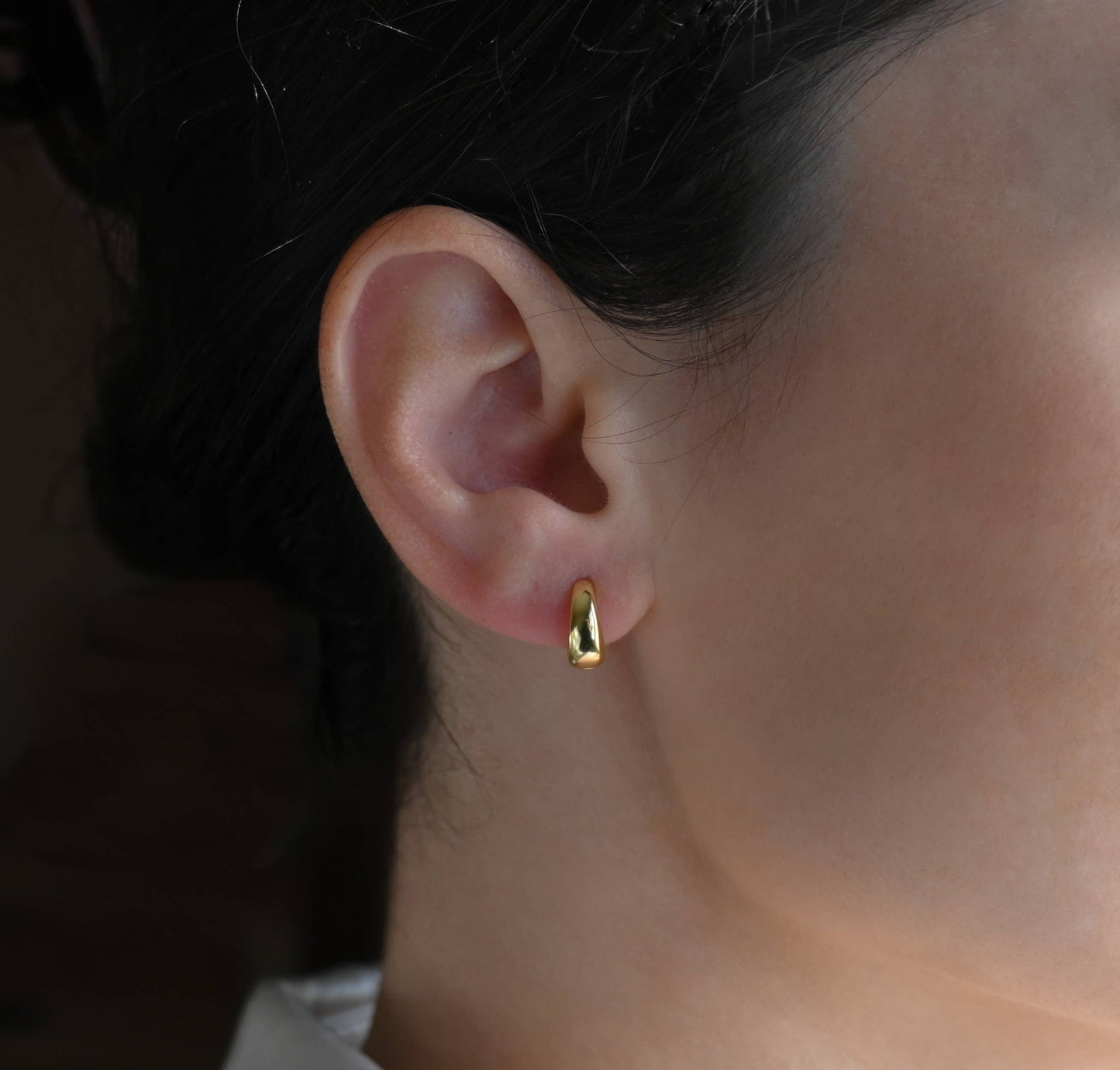 Sterling Silver Huggie Hoops