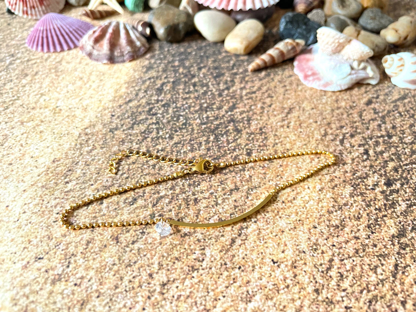 Gold Smile Anklet