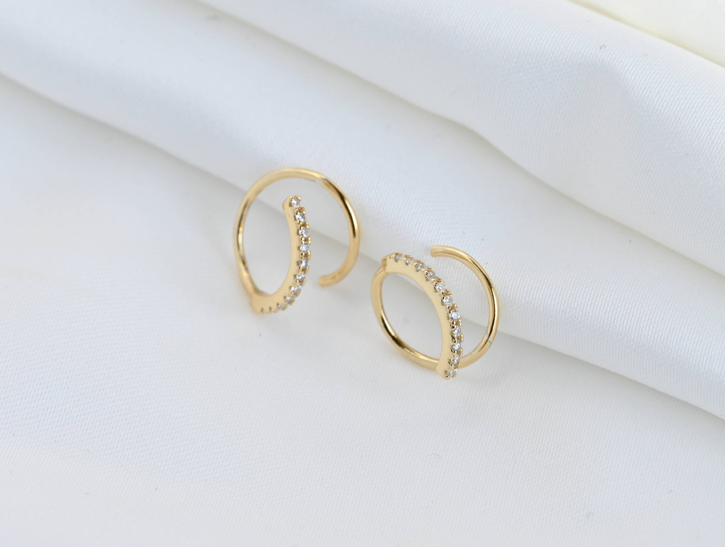 Spiral Hoop Earrings