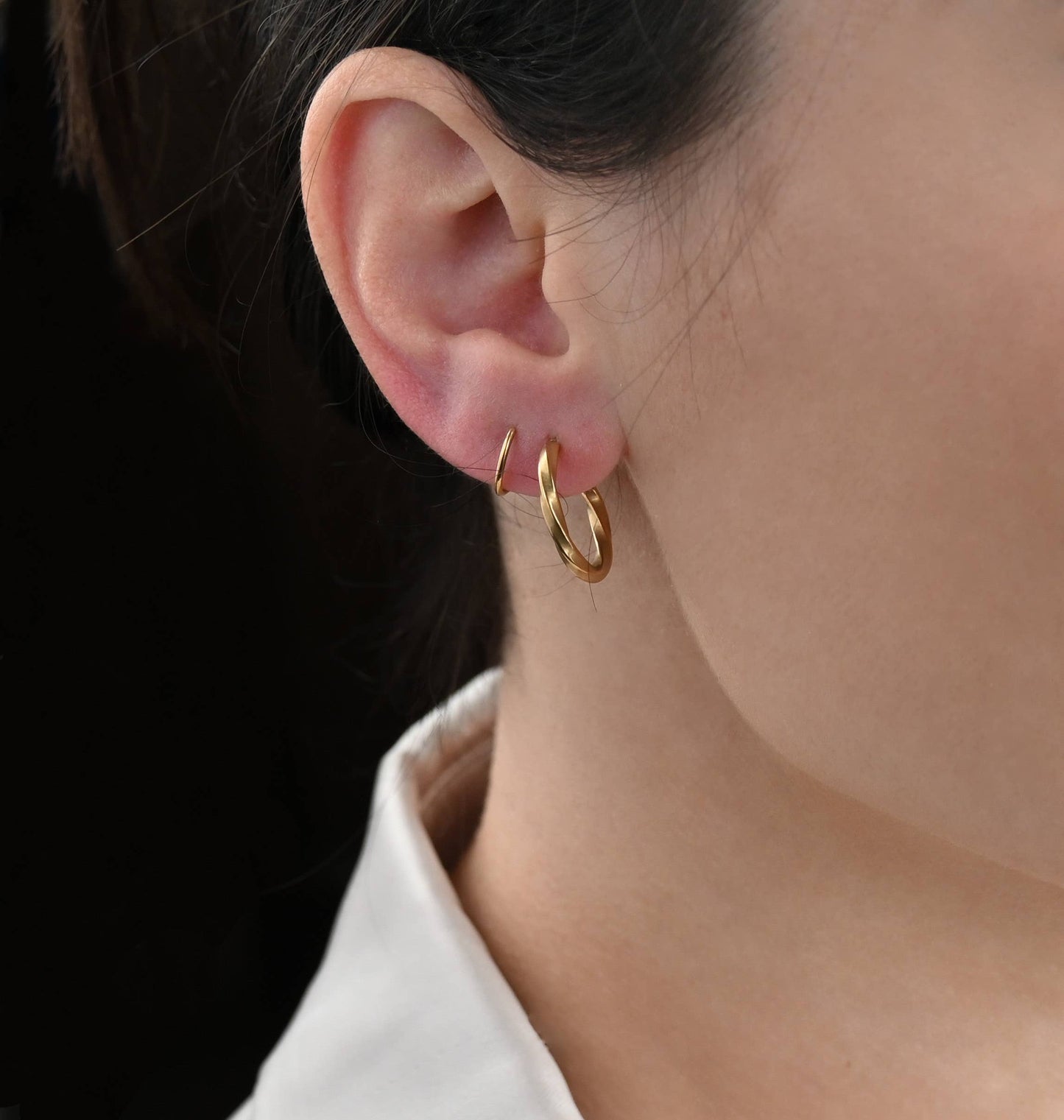 Spiral Hoop Earrings