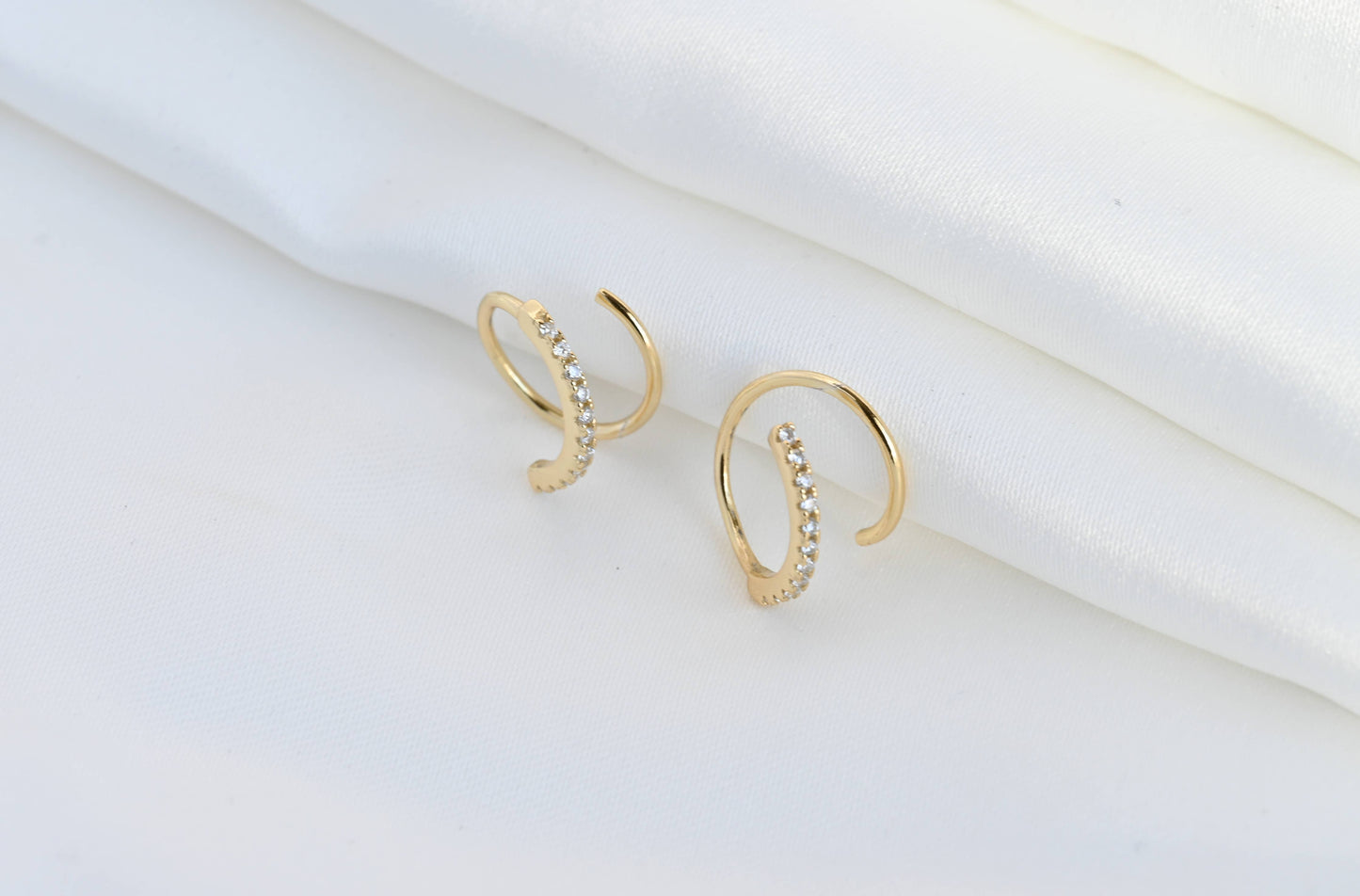Spiral Hoop Earrings