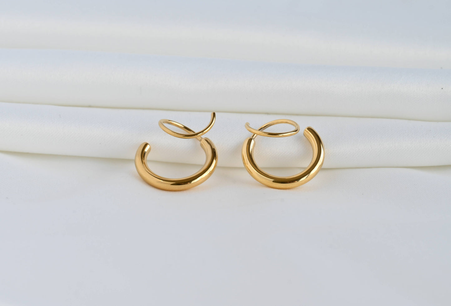 Spiral Hoop Earrings