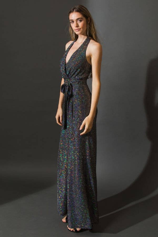 Black Sparkle Jumpsuit