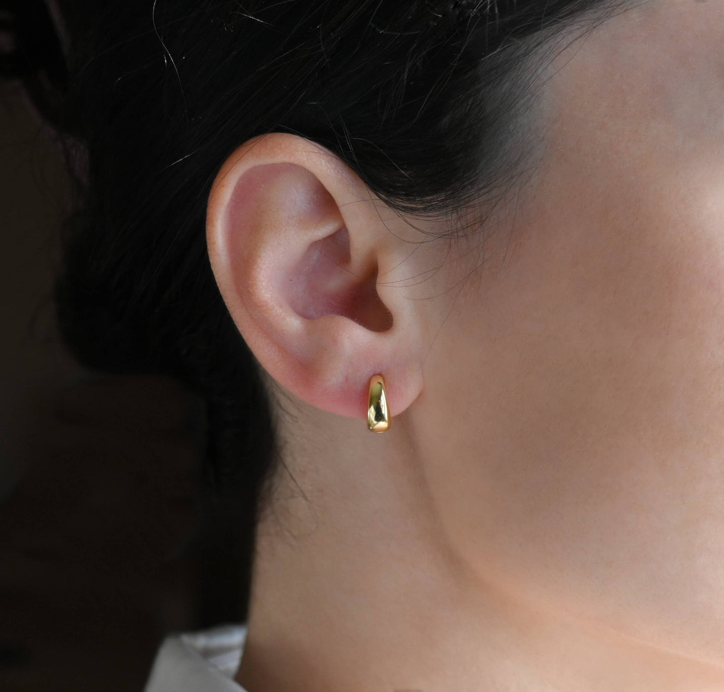 Sterling Silver Huggie Hoops