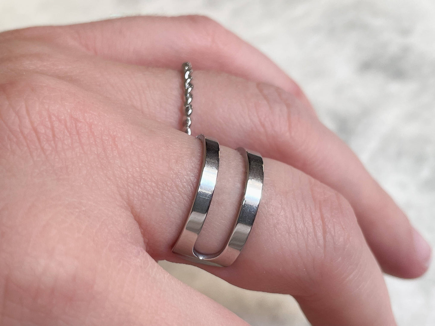 Plain Layered Ring