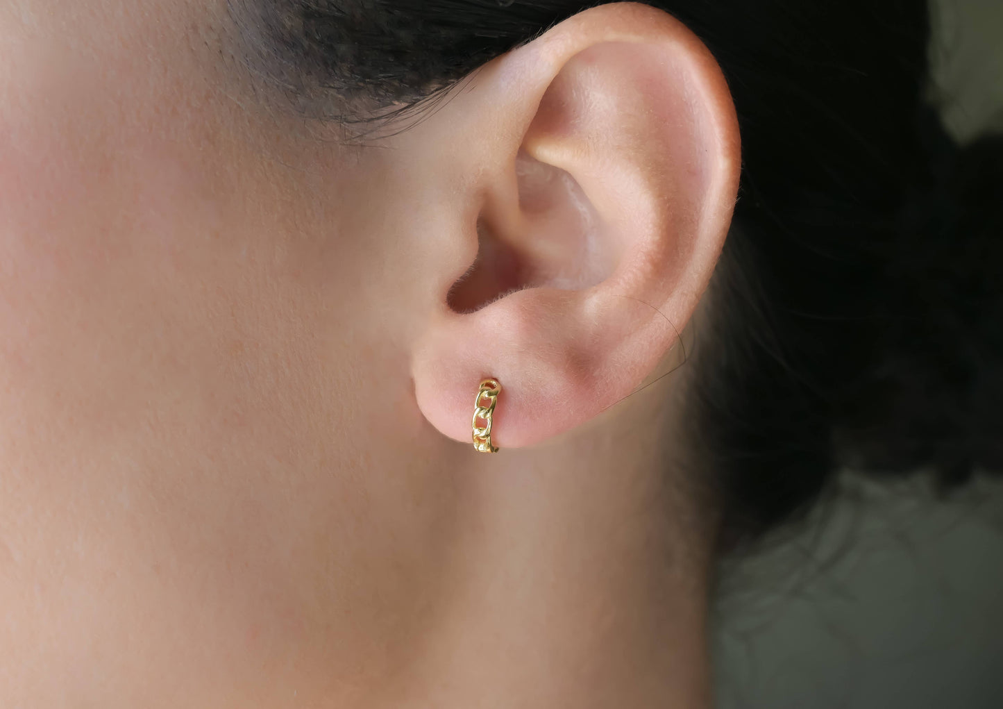 Sterling Silver Huggie Hoops