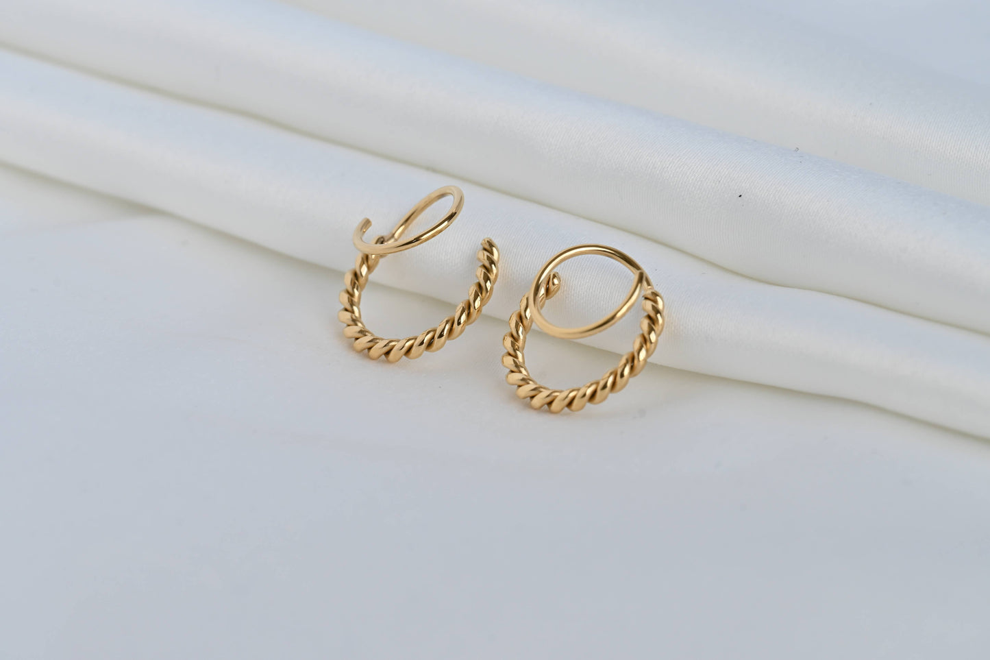 Spiral Hoop Earrings