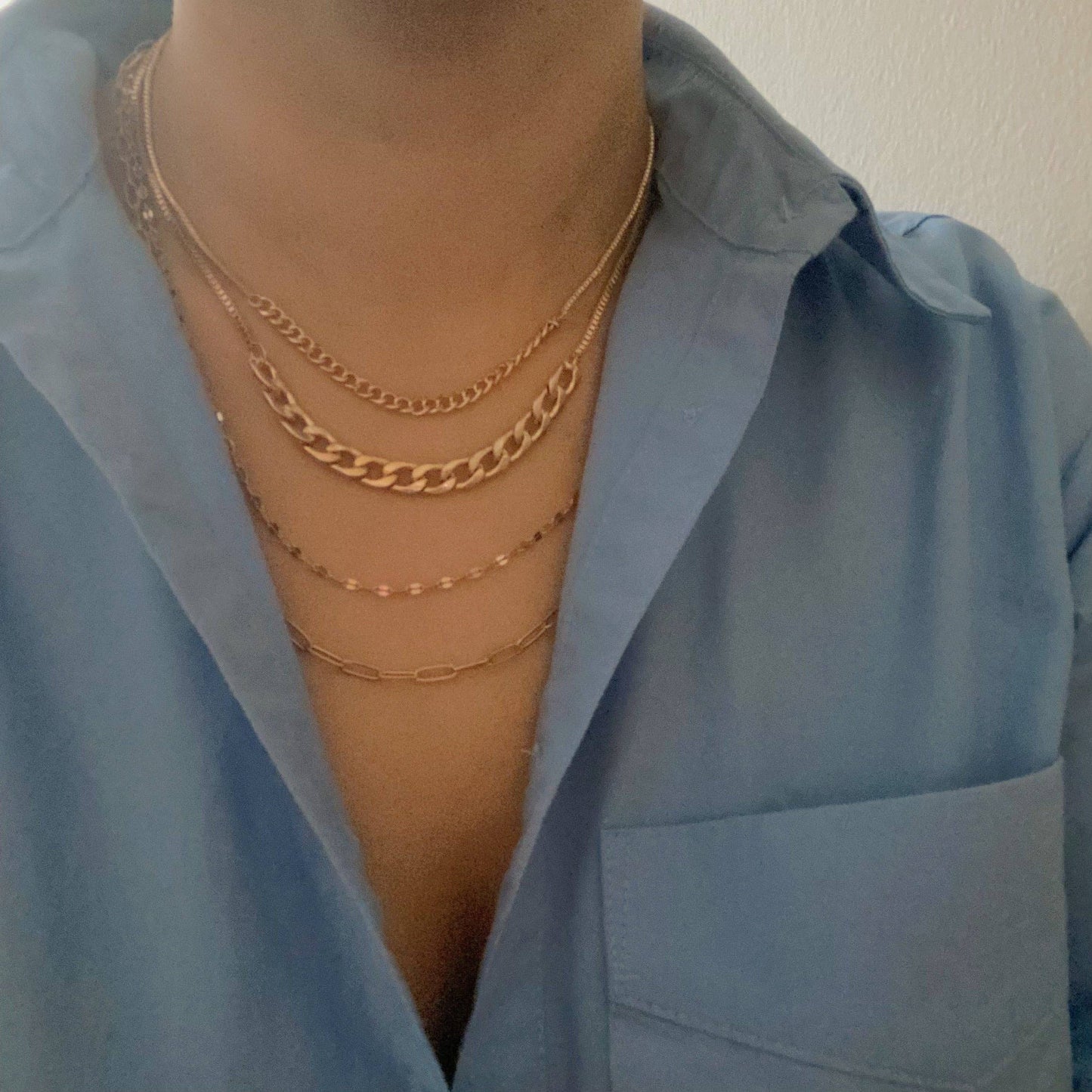 Brooklyn Four Chains Necklace