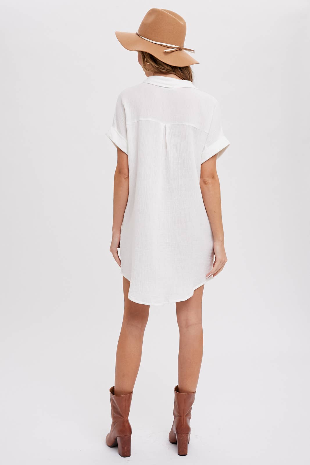 Button up Shirt Mini Dress