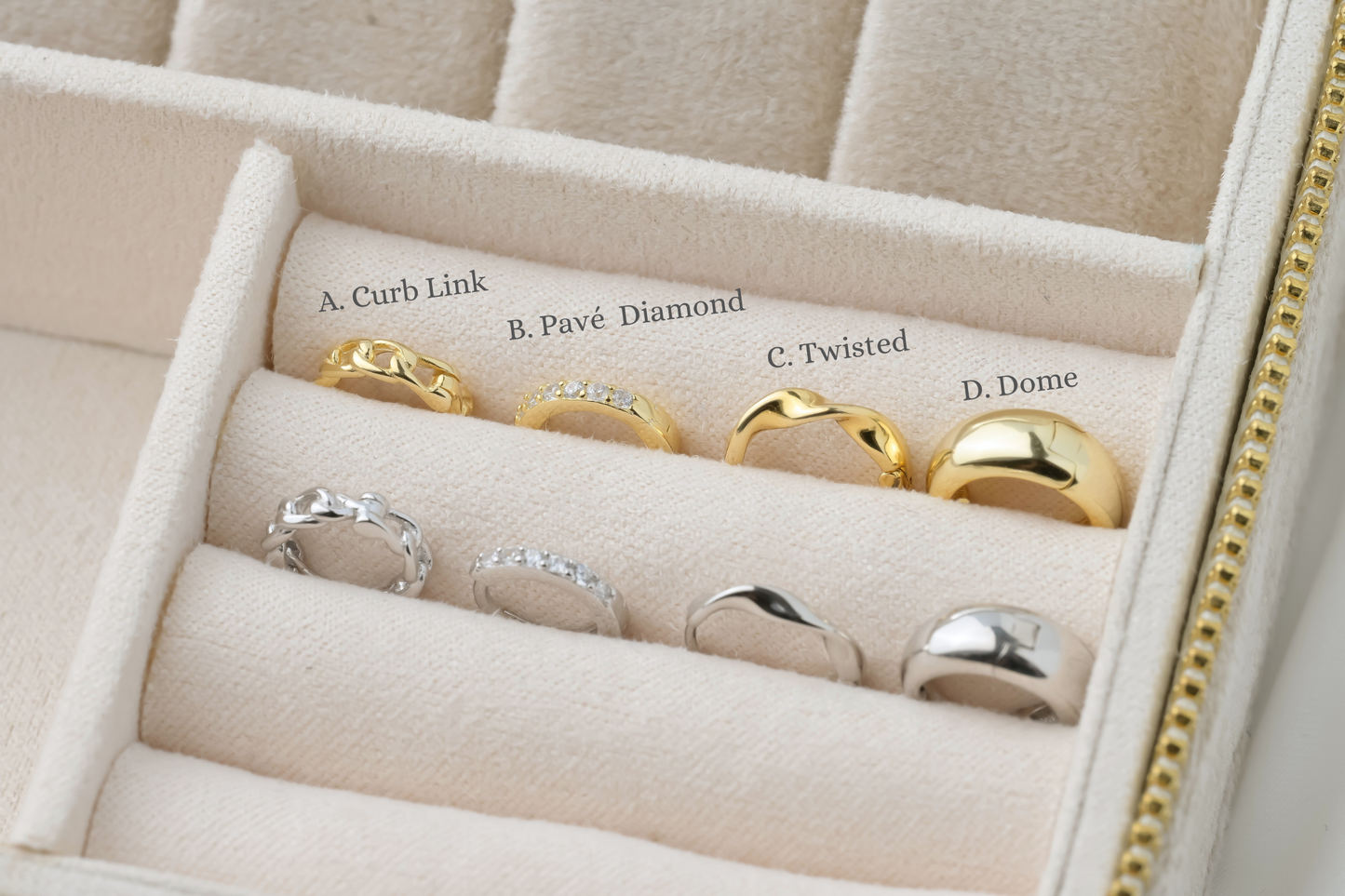 Sterling Silver Huggie Hoops