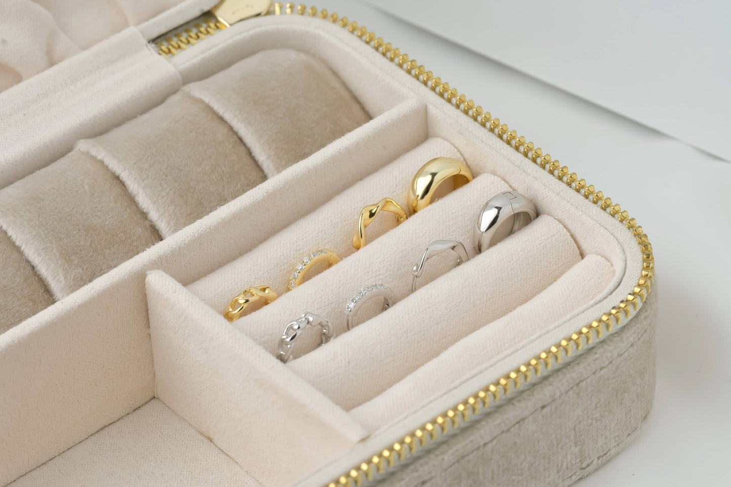 Sterling Silver Huggie Hoops