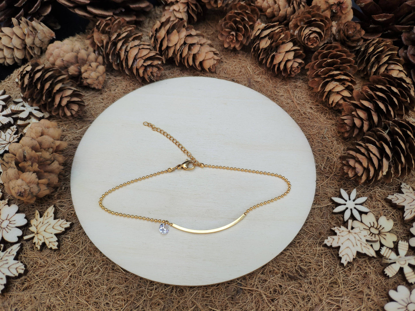 Gold Smile Anklet
