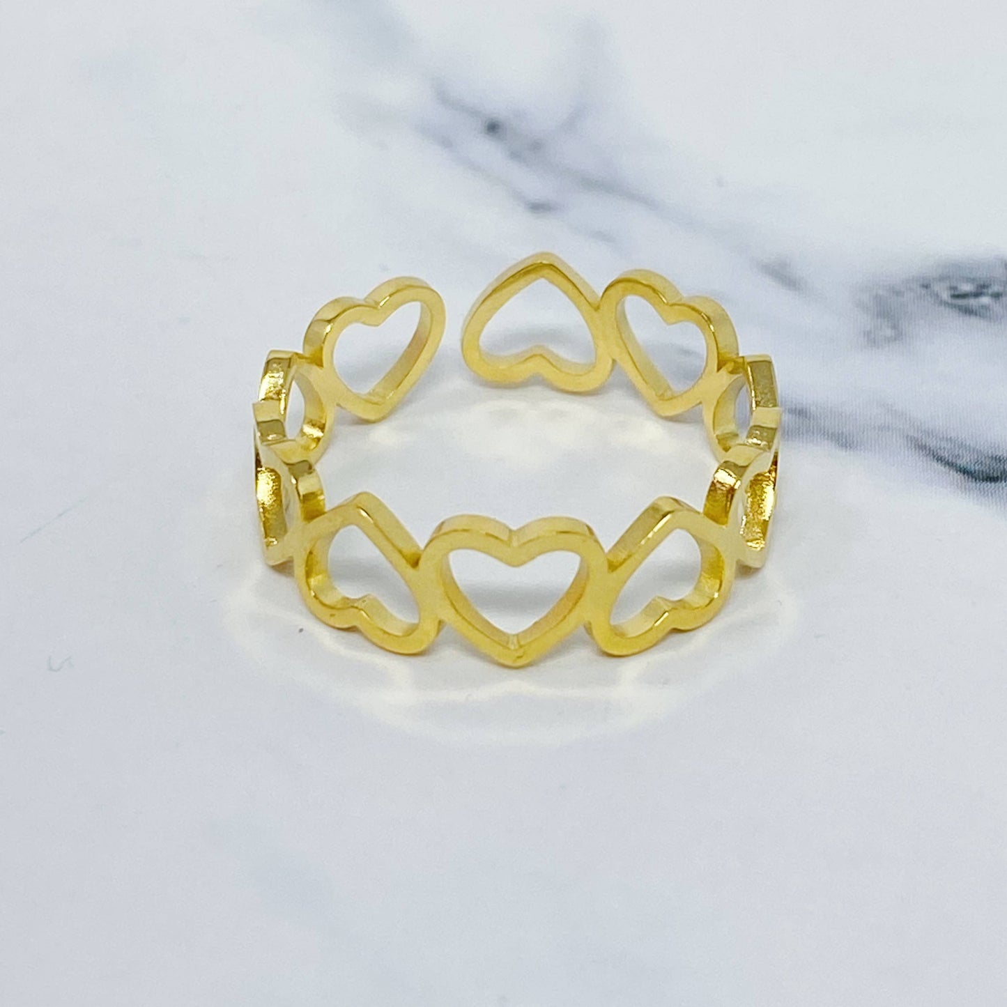 Open Hearts Ring