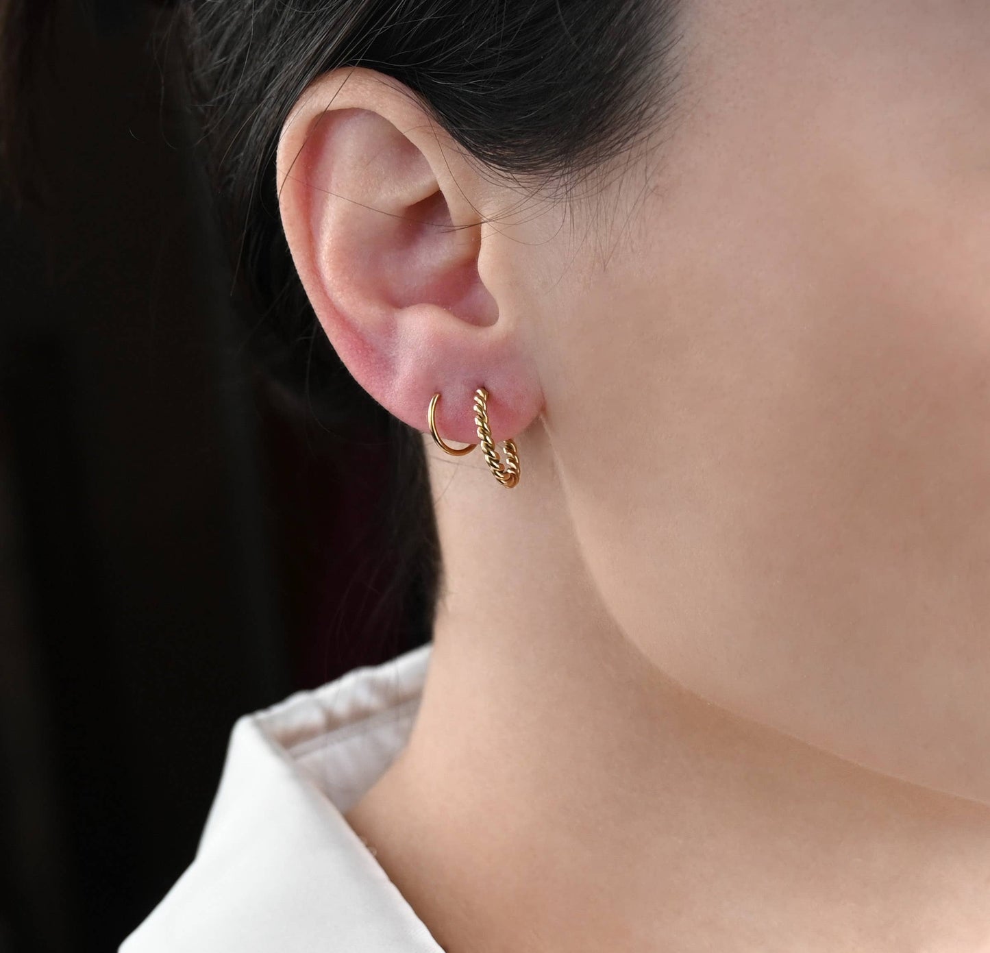 Spiral Hoop Earrings