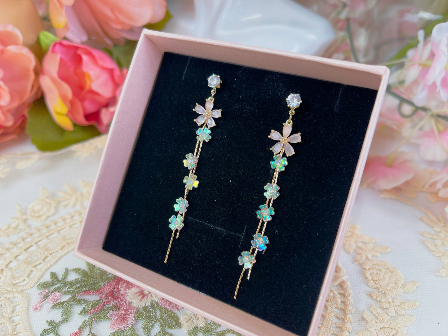 Flower Dangle Earrings