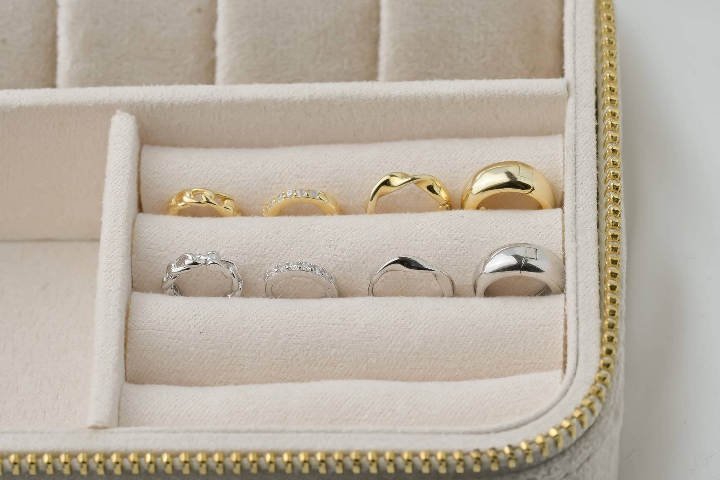 Sterling Silver Huggie Hoops