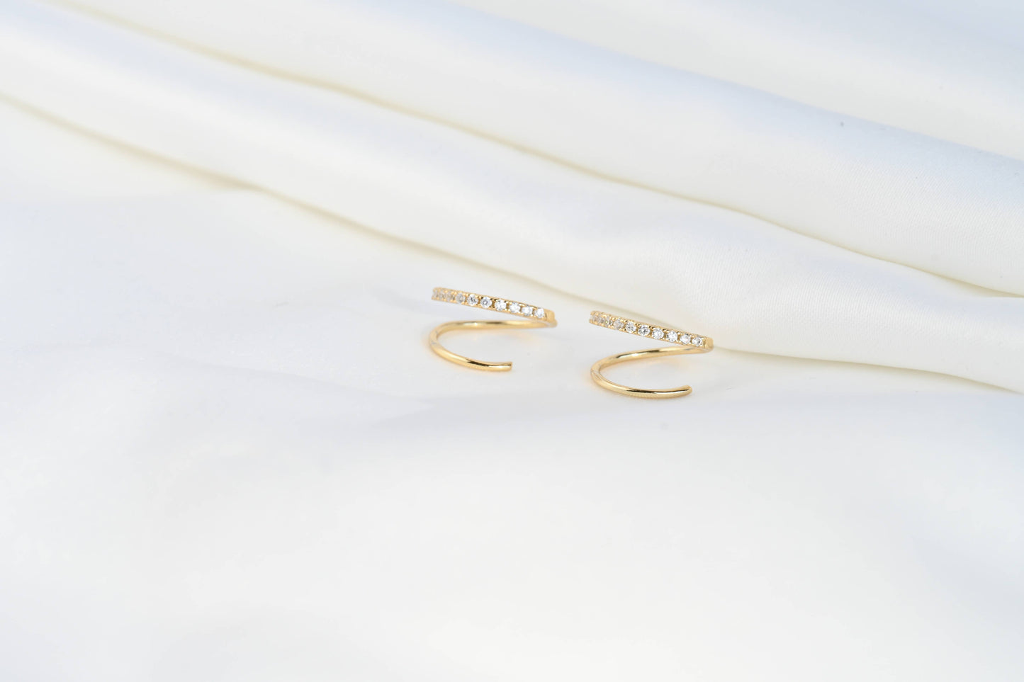 Spiral Hoop Earrings