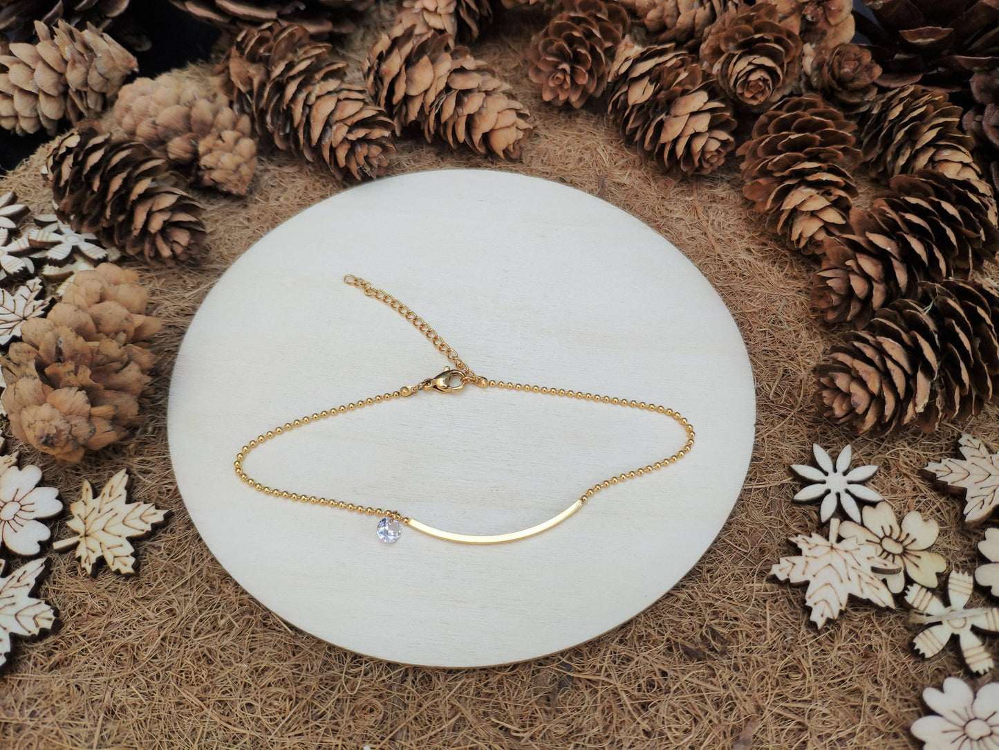 Gold Smile Anklet