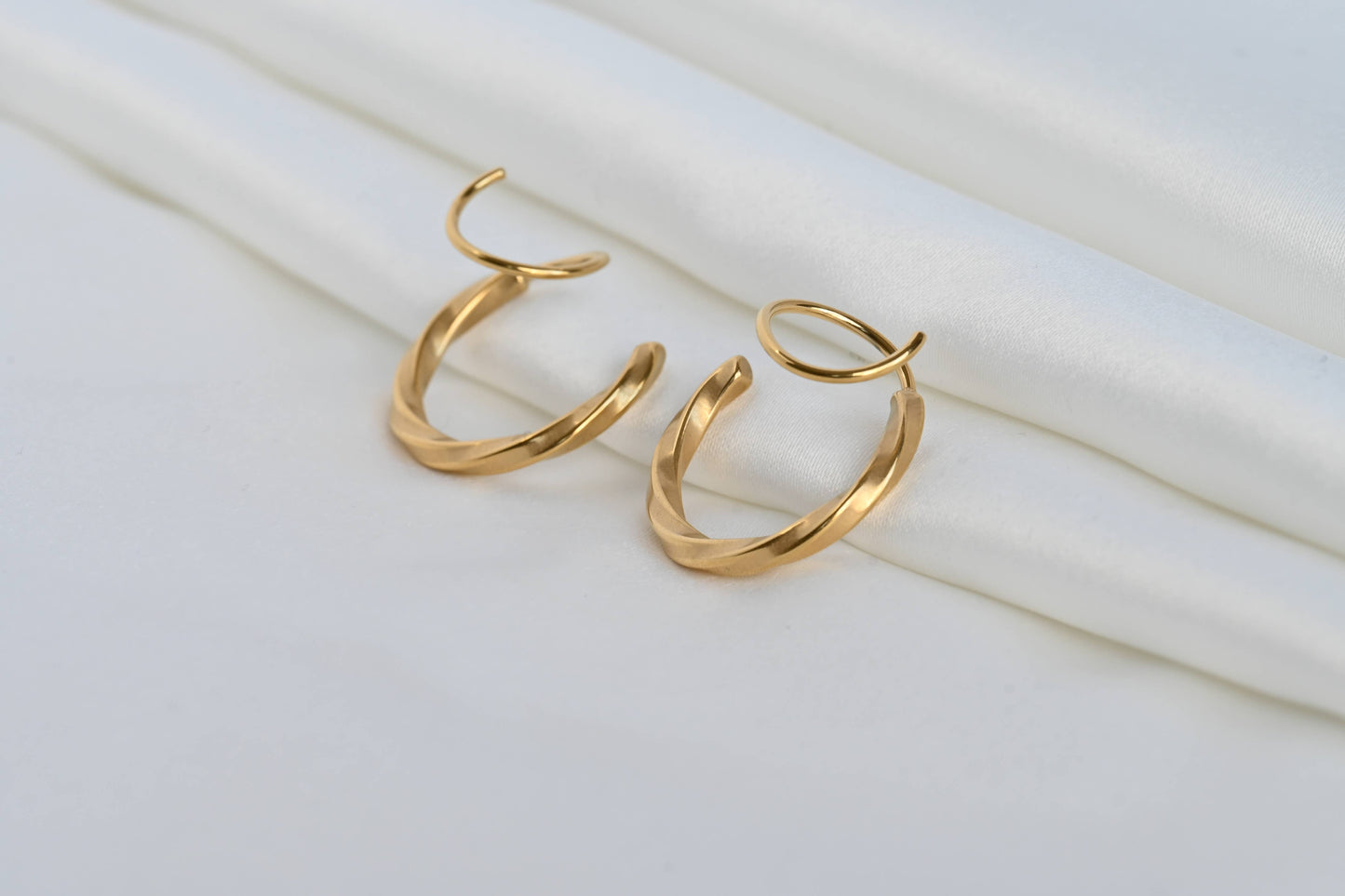 Spiral Hoop Earrings