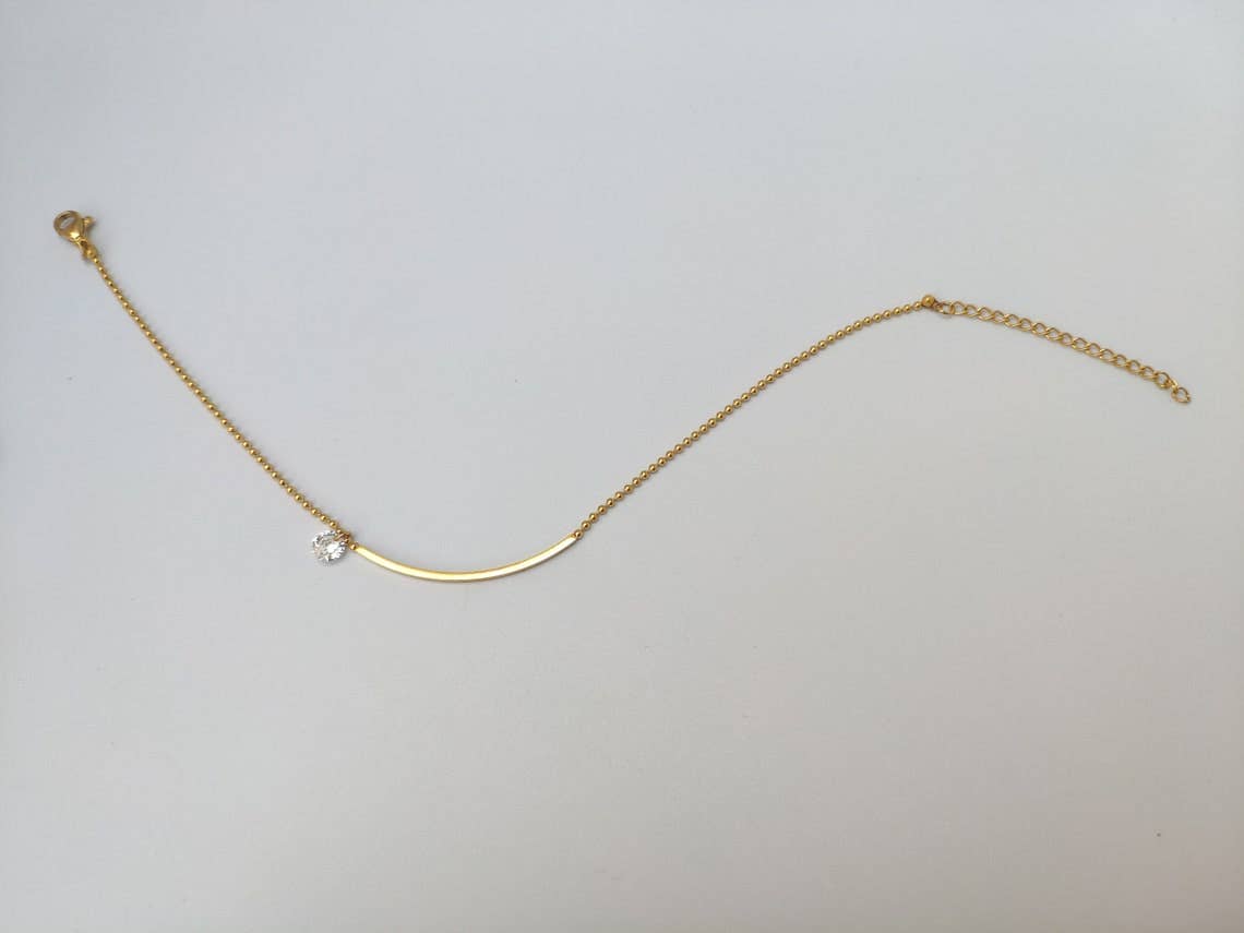 Gold Smile Anklet
