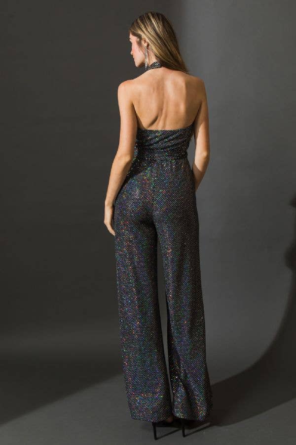 Black Sparkle Jumpsuit