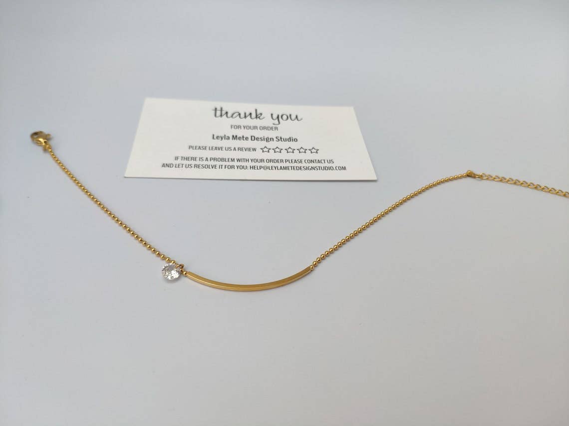 Gold Smile Anklet