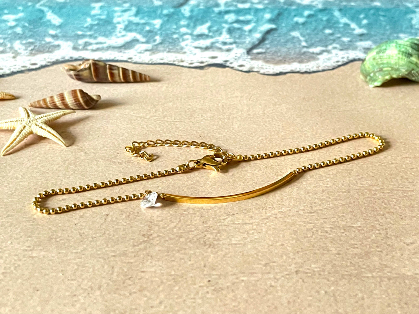 Gold Smile Anklet