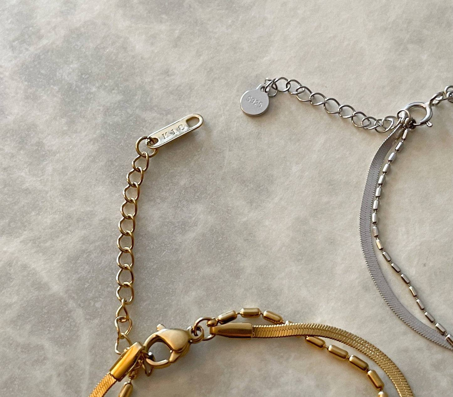 Layered Herringbone Bracelet