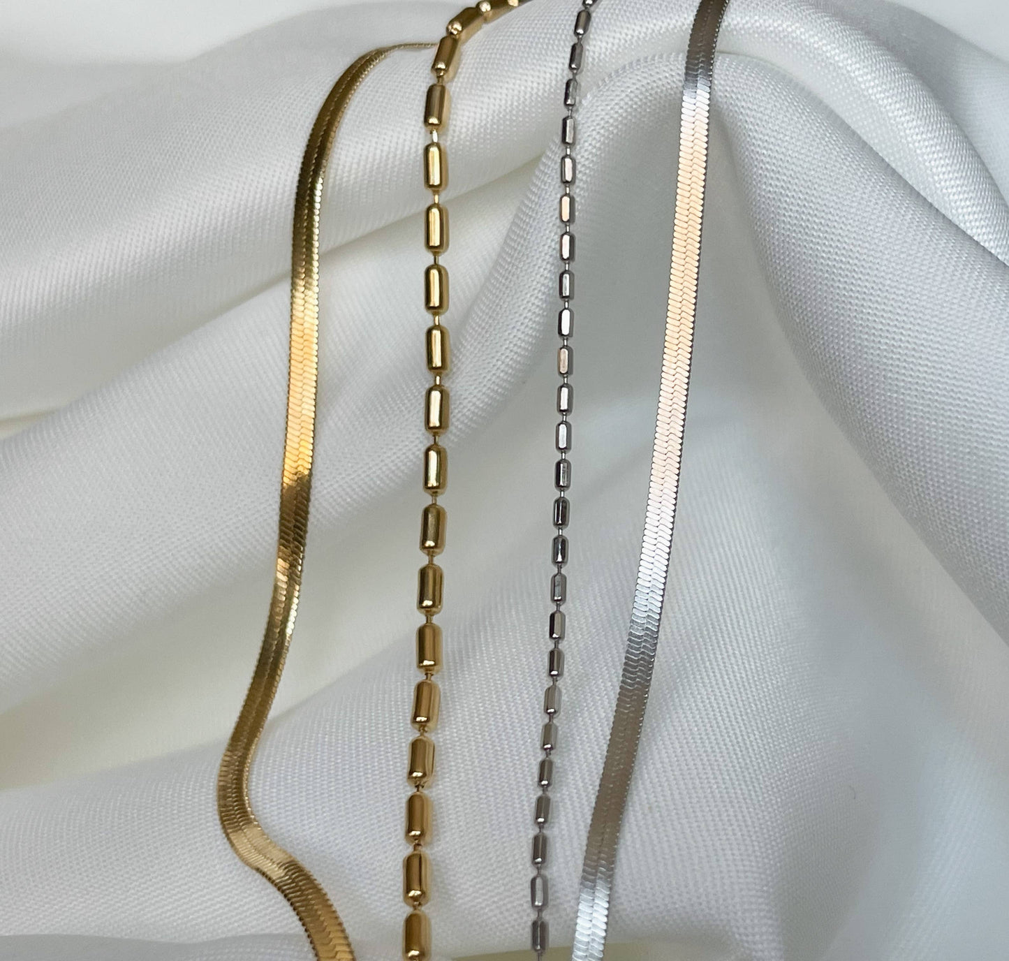 Layered Herringbone Bracelet