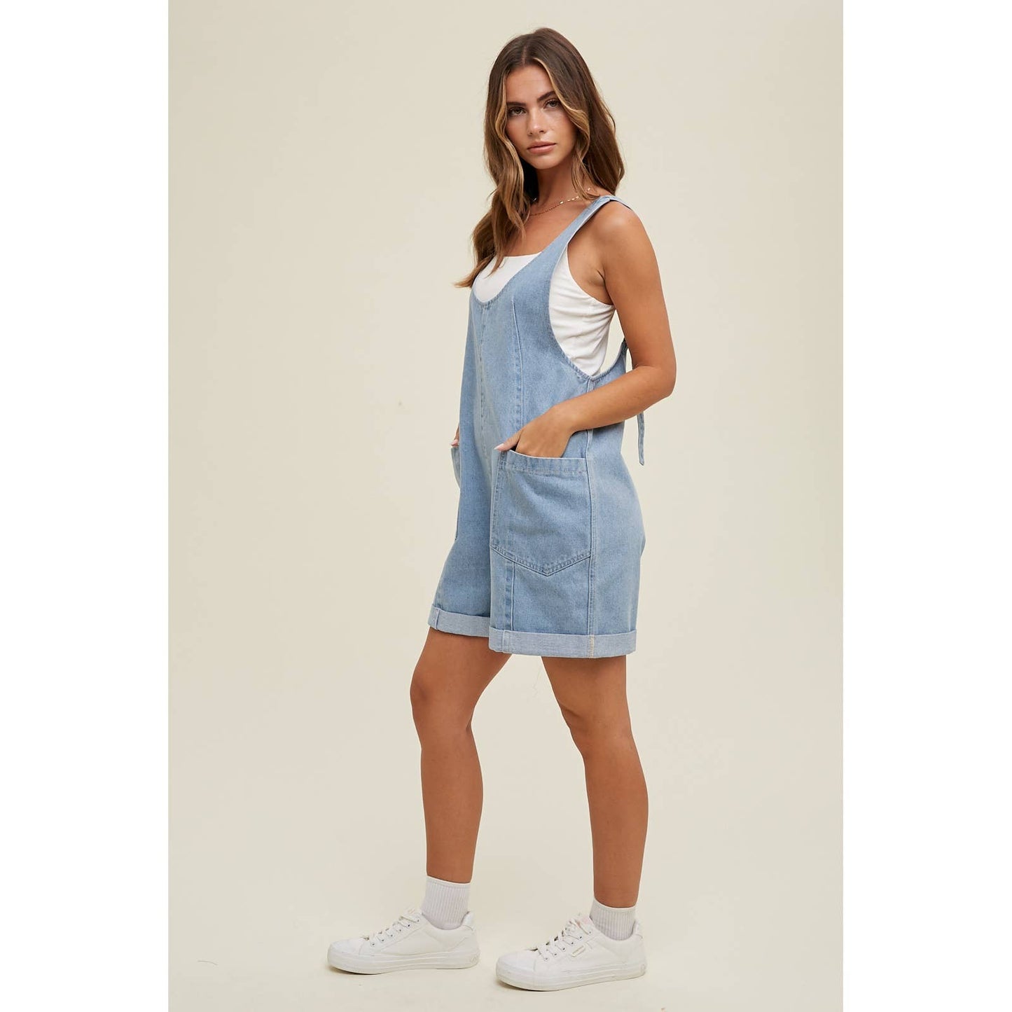Denim Romper