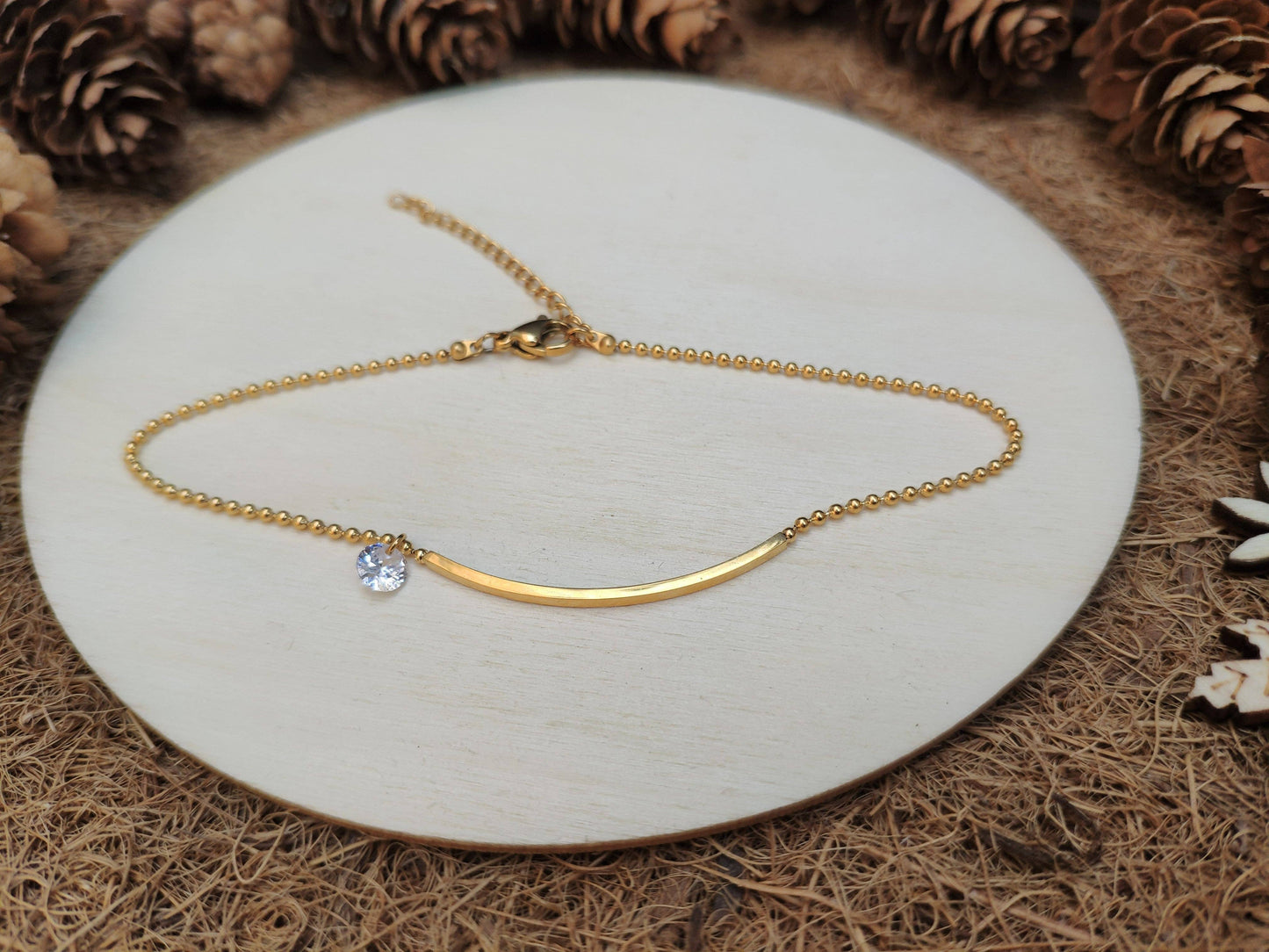 Gold Smile Anklet