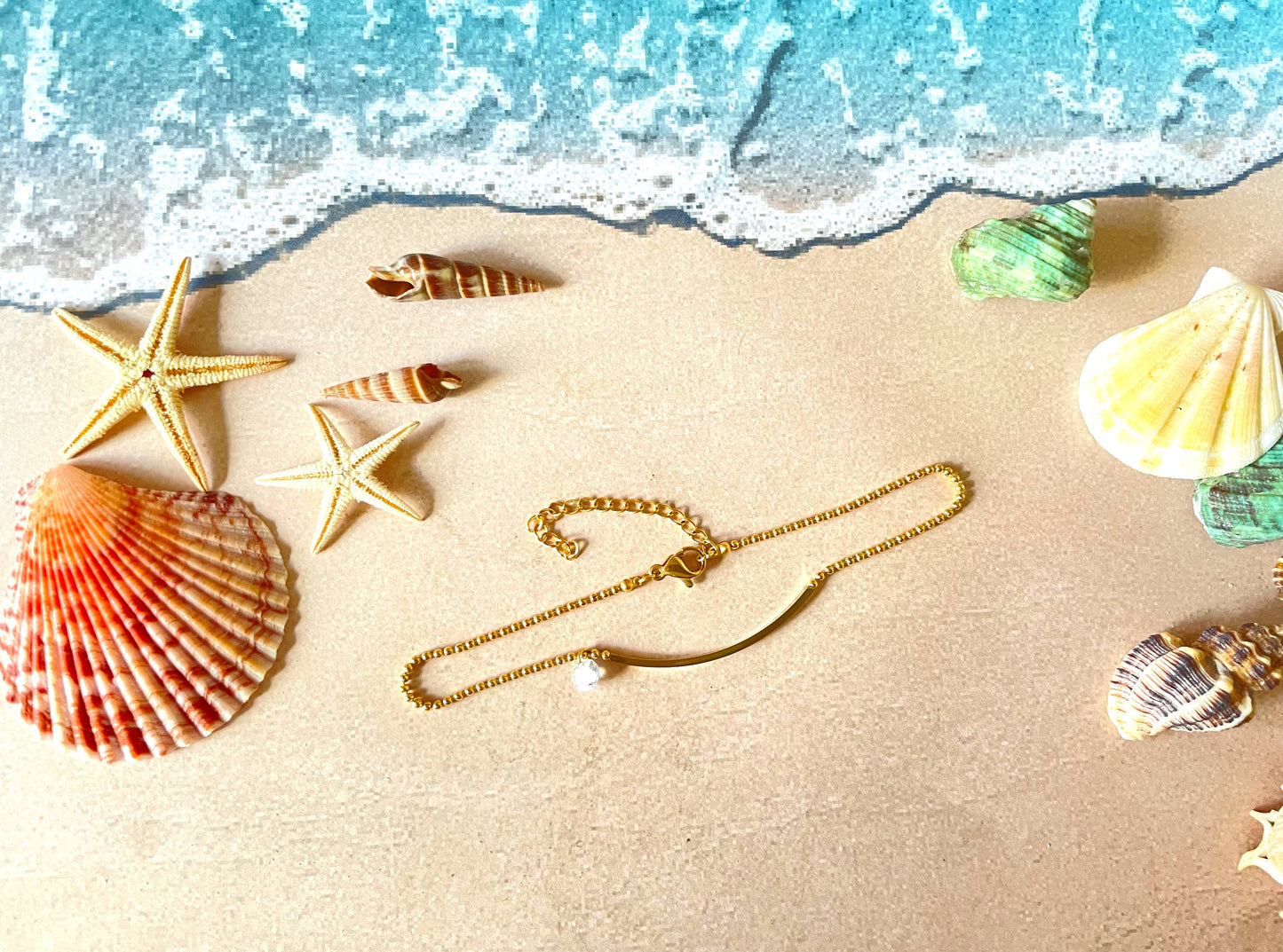 Gold Smile Anklet