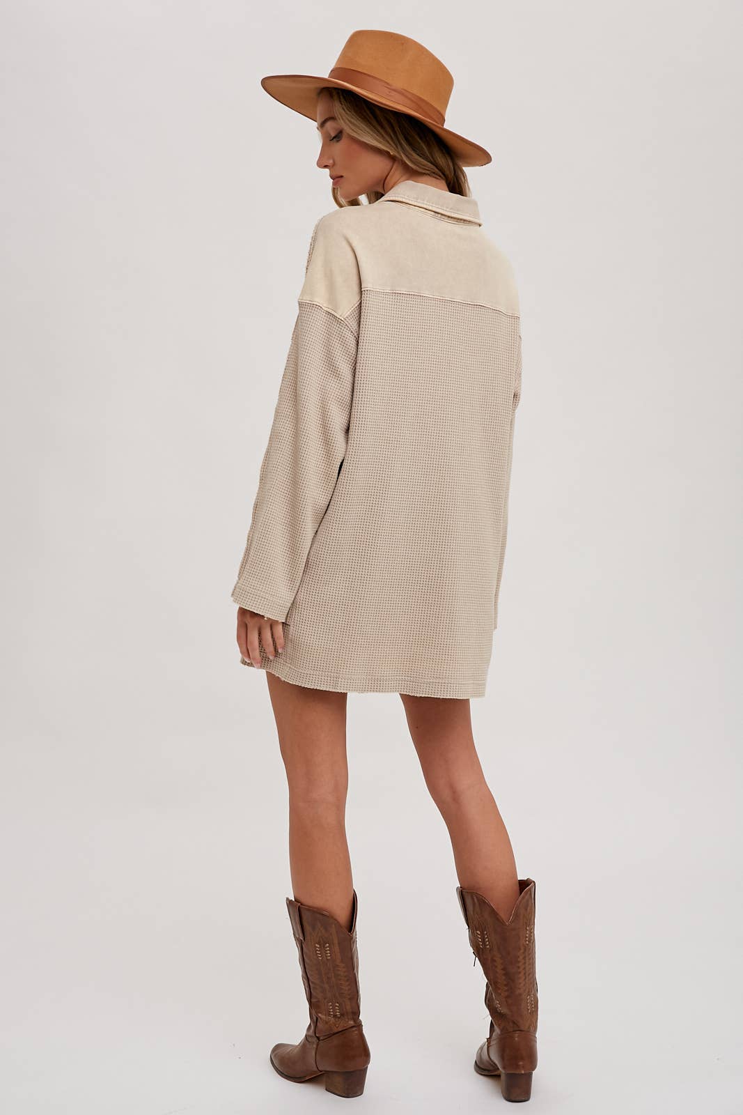 Thermal Henley Tunic Shirt