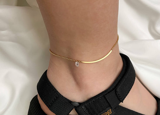 Gold Smile Anklet