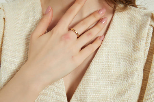 Eden Gold Chain Ring