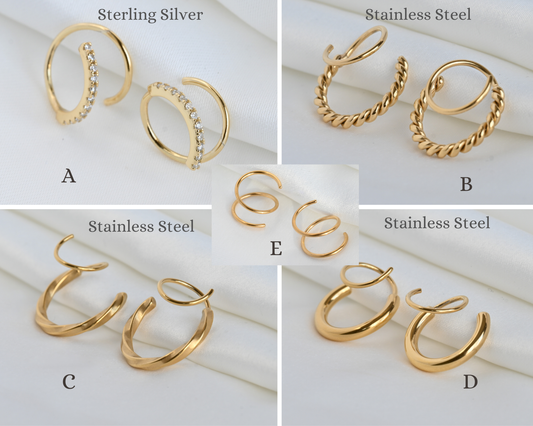 Spiral Hoop Earrings