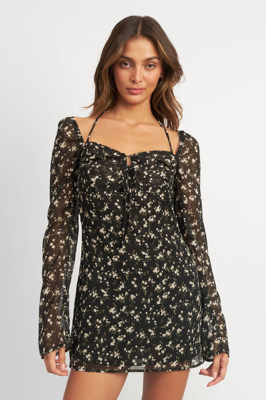 Floral Long Sleeve Dress