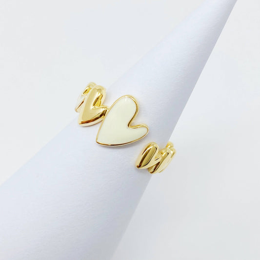 Soft Heart Open Ring