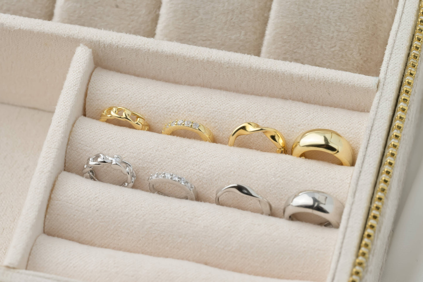 Sterling Silver Huggie Hoops