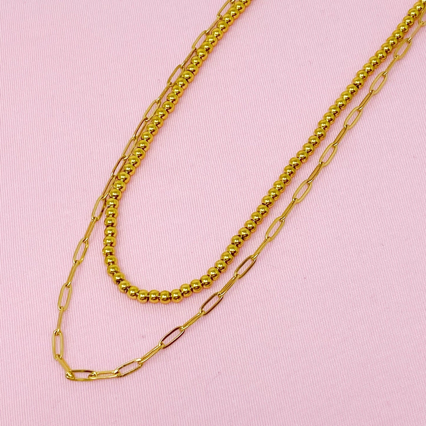 Soho Chic Layered Chain Necklace
